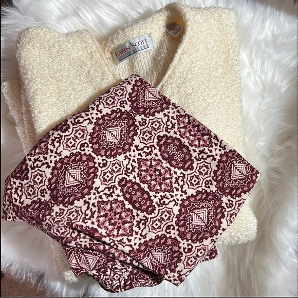 Bundle of New & NWOT, Med Top + Med Legging. Lg Cardi Sweater with Pockets - Picture 6 of 14